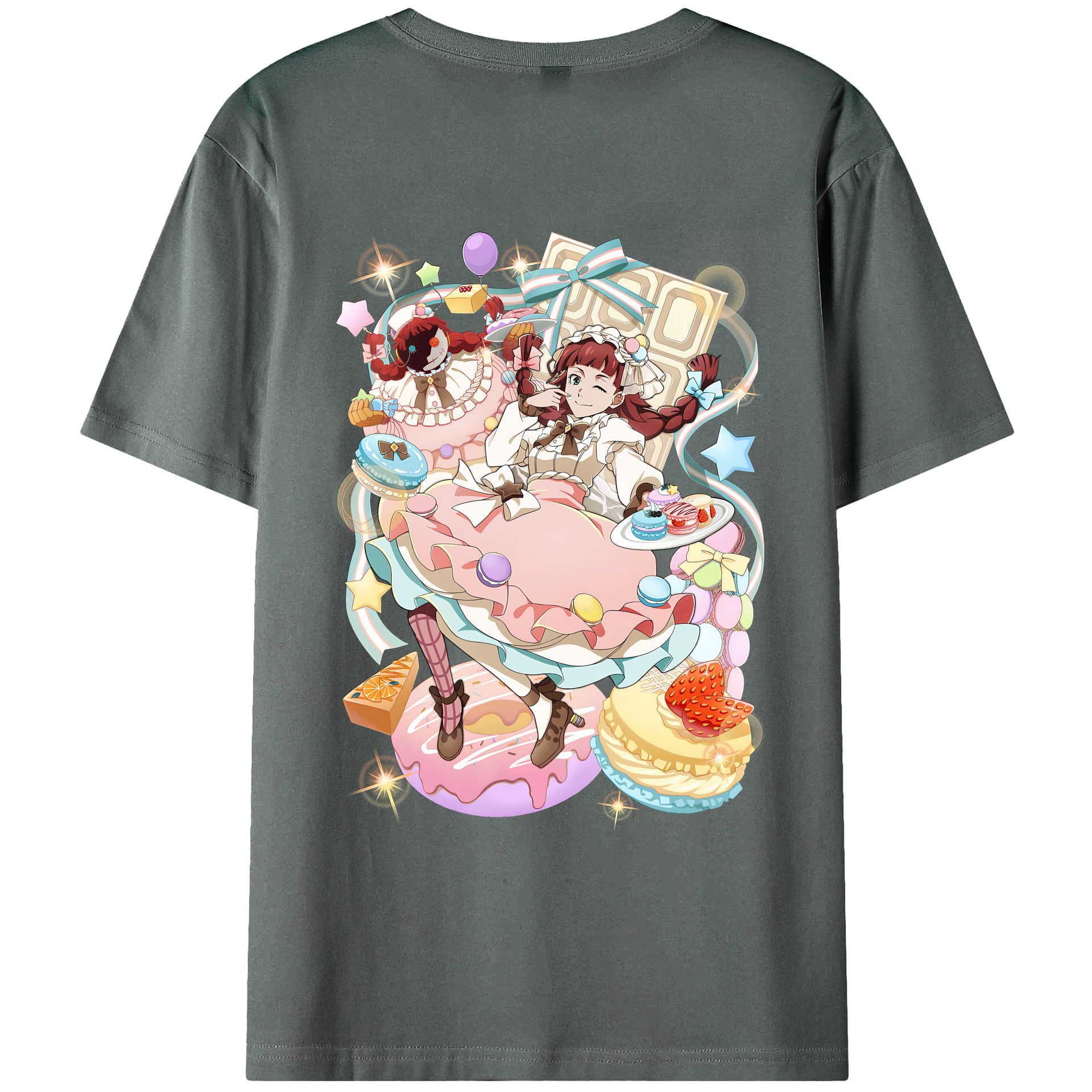 （画像用） 文豪ストレイドッグス Bungo Stray Dogs 綿100％ メンズ半袖Tシャツ（バックプリント） 通気性